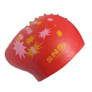 Шапочка для плавання для довгого волосся SNS KW-2К red galaxy 11328 фото