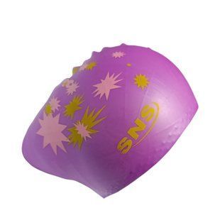 Шапочка для плавання для довгого волосся SNS KW-2Ф purple galaxy 11334 фото