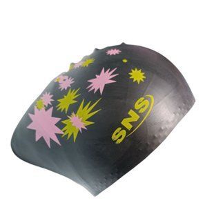 Шапочка для плавання для довгого волосся SNS KW-2Ч black galaxy 11335 фото