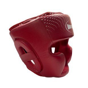 Шолом боксерський закритий HARD TOUCH PU червоний L 00476 фото