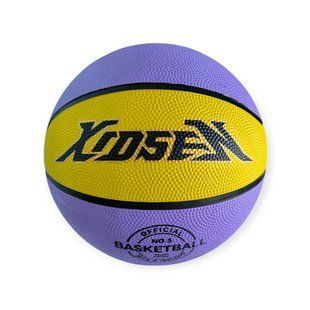 М'яч баскетбольний XIDSEN розмір 5 жовто-фіолетовий 5#2-Ye+Purple 17067 фото