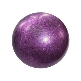 М'яч для художньої гімнастики T12-purple 15 см фіолетовий з гліттером 18143 фото