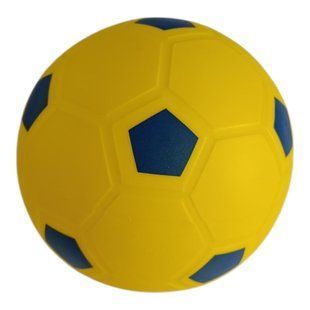 М'яч дитячий діаметр 15 см жовтий A55-FT-Yellow+Blue 18107 фото